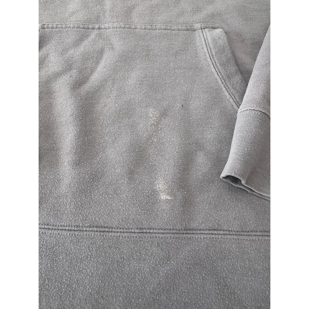 Marmot Hoodie Mens Medium Gray Mountain Logo Pullover Sweatshirt Casual